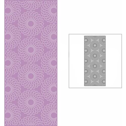 New Slim Dotted Fireworks Doily Background Plate 2021 Metal Cutting Dies for DIY Scrapbooking and Card Making Embossing Craft