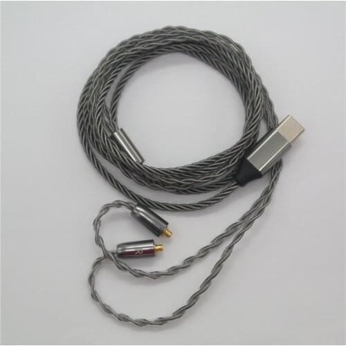 Upgraded Type C MMCX Headphone Cable for Shure E215 SE315 SE425 SE535 SE846 UE900 Headsets Replacement Cable Cords Wire 1.2m