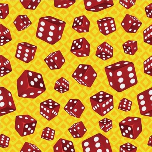 Polyester satin fabric dress custom thin satin digital printing chess card sieve pattern DIY clothes shirt sewing bedding Y1