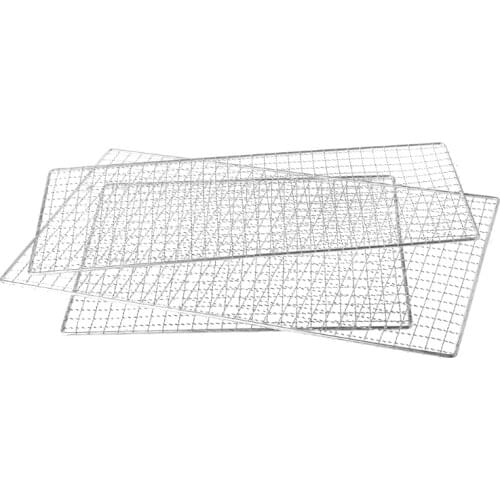 Stainless Steel BBQ Barbecue Grill Grilling Mesh Wire Net Outdoor Cooking 3 Size