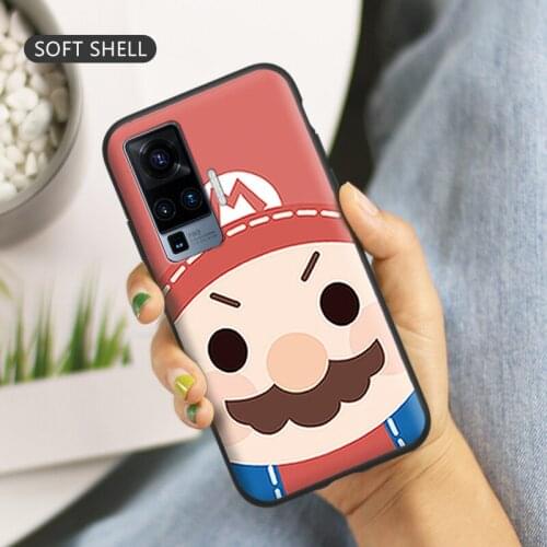 Super Mario Ultra-thin Mobile Phone Shell Cartoon Animation Is Suitable for Vivox50 Vivox50pro Soft Shell Anti-fall Protection