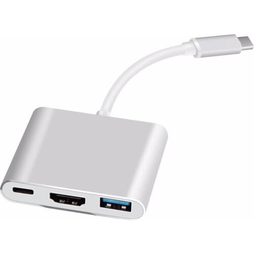 Type C To Hdmi 4K PD One To Three Cell Phone Laptop Converter Usb Hub Docking Station