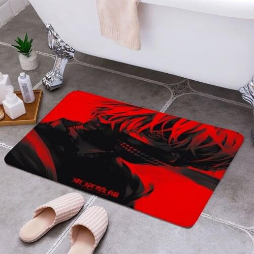 Tokyo Ghoul Anti-slip Doormat Vacuuming Water Absorbing Kitchen Bedroon Bath Floor Mats Home Entrance Home Decora