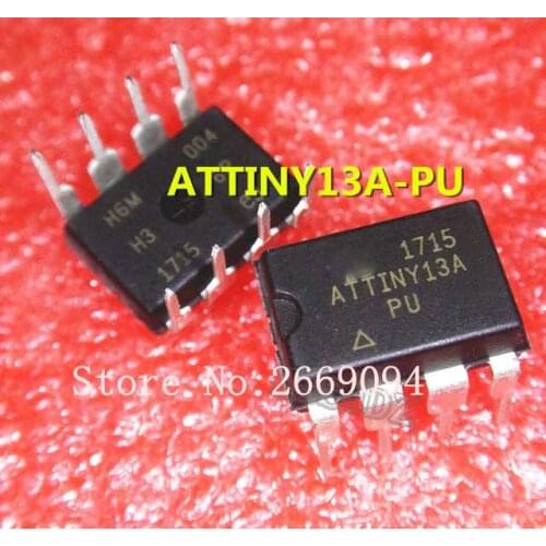100pcs/lot ATTINY13A-PU ATTINY13A DIP-8 ATTINY13APU ATTINY13 13A-PU 8DIP IC