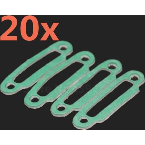 20Pcs 1/10 Model Engine Gasket Gas-Proof Gasket HSP Unlimited Exhaust Manifold Gasket Nitro RC Car Parts Accessories Truck 02031