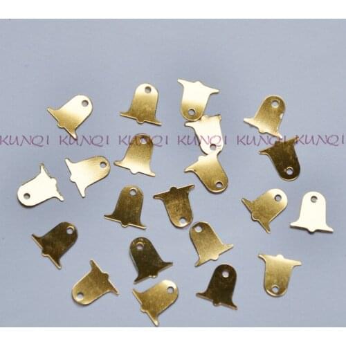 2200Pcs/3700pcs/lot 10*10mm Golden Christmas Small Bell Loose Sequins Beautiful Crafts for Sewing/Webbing Diy Accessory Kids DIY