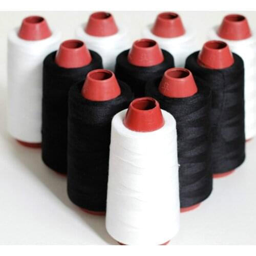 40/2 black and white polyester sewing thread high-speed sewing machine sewing clothing line