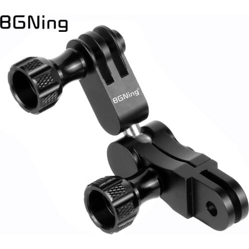 BGNing Aluminium 360 Degree Rotating Joint Adapter Mount for Gopro Hero 8 7 6 5 Session XiaoYi SJCAM SJ4000 Action Cam Accessory