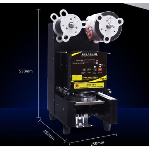 Automatic Sealing Machine Milk Tea Cup Sealer for Soya-Bean Milk Pearl Tea Shop Commercial Plastic Cup Sealing Machine FW-95
