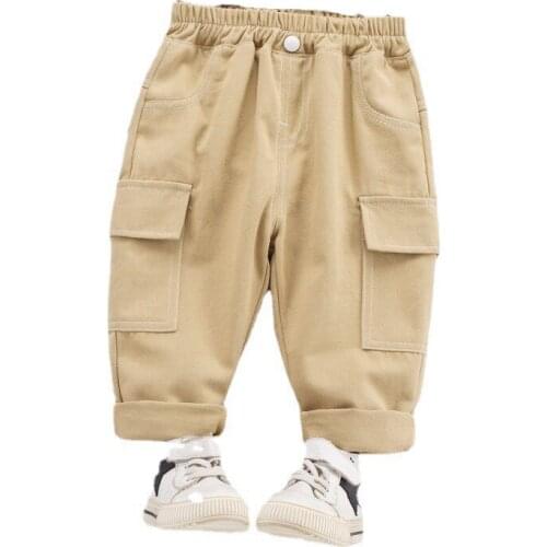 Sports Trouser Toddler Boy Pants Infant Cotton Casual Trousers Newborn Girl Cargo Pant Baby Clothes 1-5Y Childrens Pants