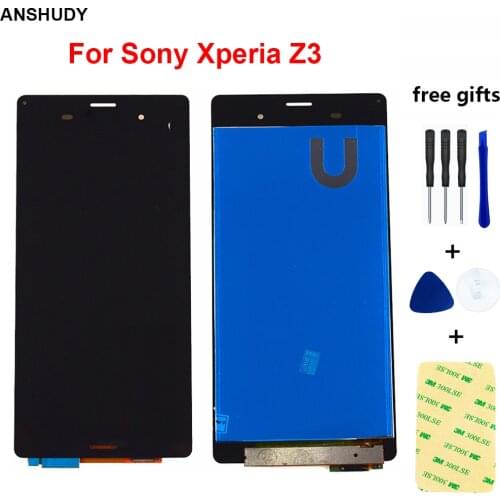 For Sony Xperia Z3 LCD Display Touch Screen Digitizer Assembly For Sony Z3 Display Screen D6603 D6633 D6653 L55T LCD Touch