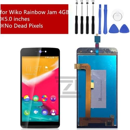 For Wiko Rainbow Jam LCD Display Touch screen digitizer Assembly for Wiko Rainbow Jam 4gb +tools repair parts