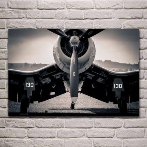 F4U fighter military photo aircraft airplane QX427 home wall modern art decor wood frame poster