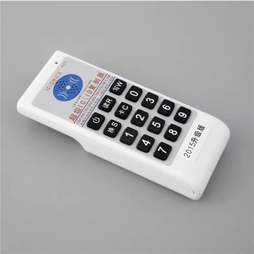 Free shipping double frequency 125KHz EM4100 and 13.56mhz MF 1K 4K RFID Handheld ID Card Copier Writer Duplicator english voice