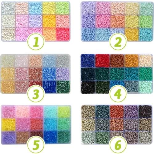 Yantjouet 15color 2.6mm mini beads 650PCs Hama Beads High Quality Puzzle Toy Gift For Child DIY Iron Beads