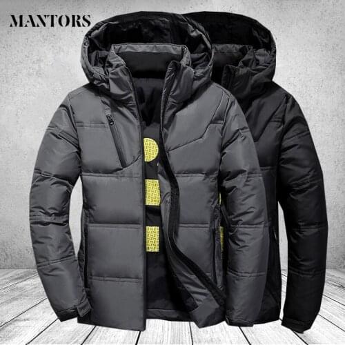 Mens White Duck Down Jacket Warm Hooded Thick Puffer Jacket Coat Male Casual High Quality Overcoat Thermal Winter Parka Men 4XL
