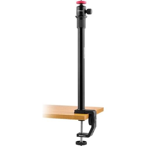 Desk Mount Stand Tabletop C Clamp Mounting Adjustable Table Aluminum Light Stand for DSLR Camera Ring Light Video Panel Light