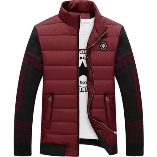 New Style Winter Mens down Feather Cotton-padded Clothes Thick Warm Korean-style Stand-Collar Stylish GUYS down Jacket