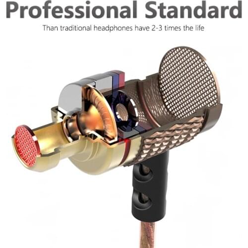 QKZ DM6 Professional In Ear Earphone Phone Game Metal Heavy Bass Sound Quality Music Anti-noise Headset