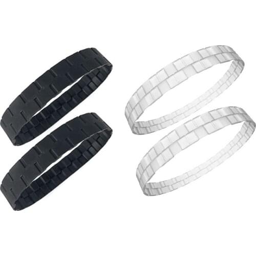 4Pcs Tire Skin for Roborock S50 S6 S5Max Sweeping Robot Vacuum Cleaner for Xiaomi Mijia 1S T4 T6 1C Robot Vacuum Cleaner