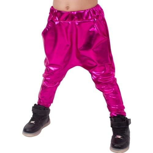 Heroprose New Childrens 2018 Spring Summer Hip Hop Dance Harem Rose Red Leisure Sports kids Boys Big Crotch Slim Skinny Pants