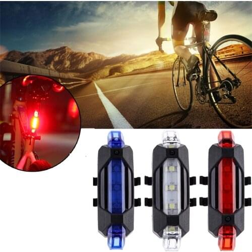 USB Rechargable Bike Light LED Bicycle Front Rear Light Waterproof Cycling Safety Warning Tail Light FlashLight Bike Accessories