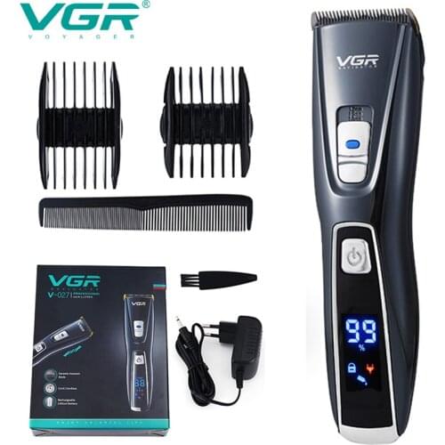 VGR Electric Hair Clipper Professional Barber Trimmer USB Rechargeable Hair Clipper for Men Hair Cutting Machine Barber Machine