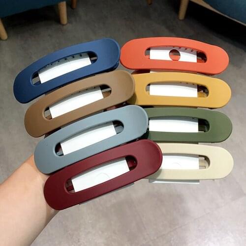 1PC Frosted Hair Clip For Women Large Duckbill Hairpins Clip Bangs Side Clip Hair Big Clip Barrettes Girls Hair Accessories