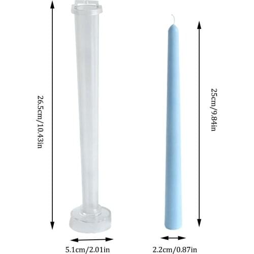 1pc Long Rod Shaped Plastic Candle Mould Model DIY Handmade Candle Making Molds for Wedding Decoration формы для свечей фигуры