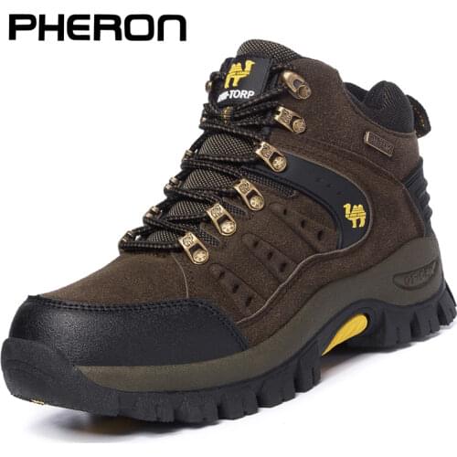 2021 Couples Outdoor Mountain Desert Climbing shoes. Men Women Ankle Hiking Boots, Plus Size Fashion Classic Trekking Footwear