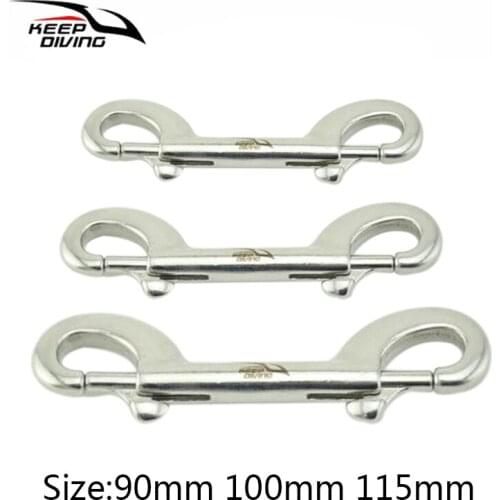316 Stainless Steel Scuba Diving Double Ended Hook BCD Chioce Snap Bolt kit Quick Draw