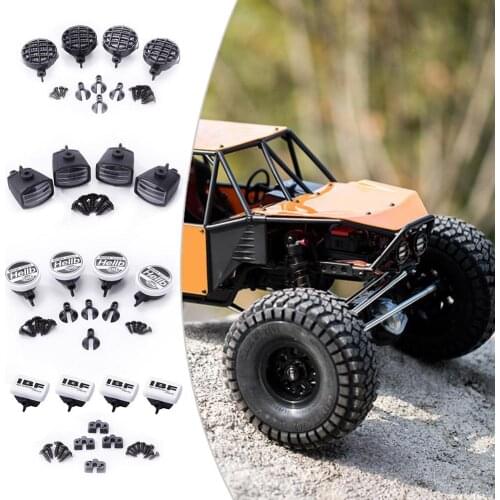 4pcs Lightweight Lampshade for 1/10 RC Crawler Car HSP REDCAT Axial SCX10 Multifunction Remote Control Toys Accessory