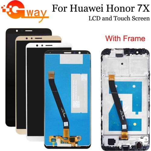 5.93 For Huawei Honor 7X BND-L21 BND-L22 BND-L24 LCD Display For Mate SE Touch Screen Digitizer Assembly Frame With Free Tools