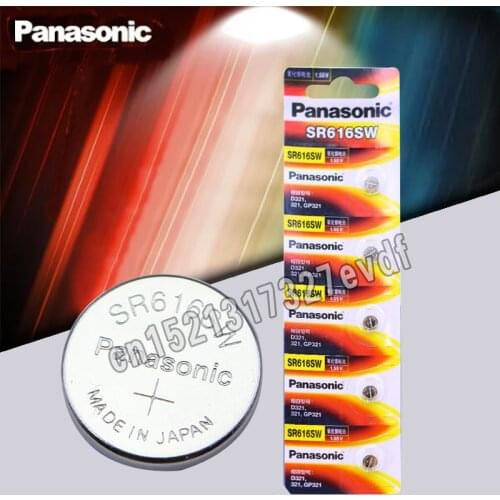 5PCS/1PACKS Panasonic Silver Oxide Button Cell Batteries 6.8mm*1.6mm D321 321 GP321 Coin Battery for Quartz Watch Made in Japan