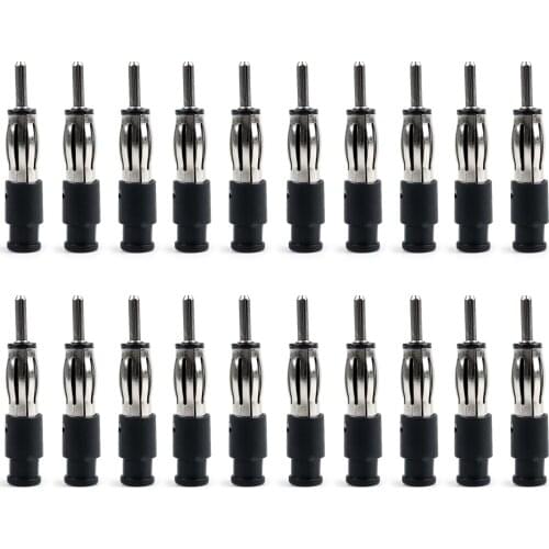 Artudatech 2Pcs / 20Pcs Male Car CD Radio Aerial Antenna Plug Adapter Plastic Handle connector New Parts