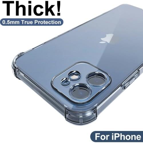 Easybyz For iPhone 12 Pro Max 11 PRO MAX 11 X XS XR XSMAX 6 6sPlus 7 Plus 8 Plus Case Thick Shockproof Silicone Phone Case Cover