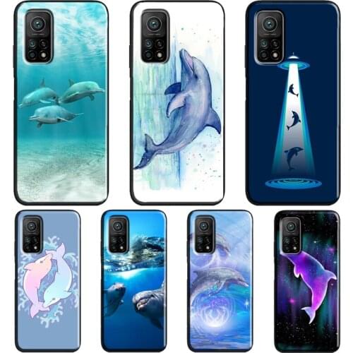 Ocean Dolphin Case For Xiaomi Mi 11 Ultra 9 10 Lite Mi 10T Pro Note 10 Lite Cover For POCO X3 Pro M3 F3