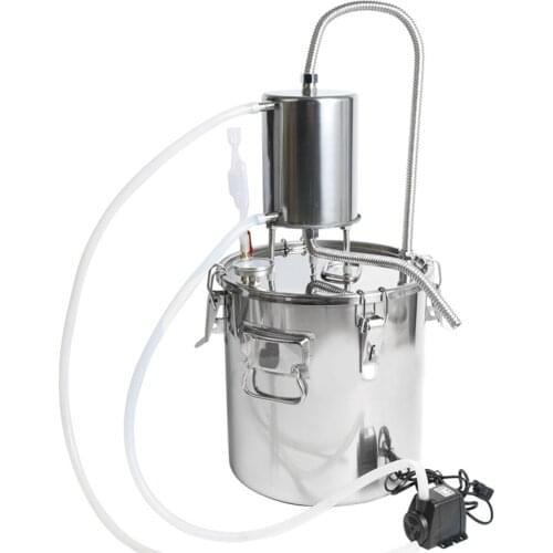 YUEWO 10-35LDIY Home Distiller Moonshine Still Stainless Steel Boiler White Spirits Pure Water Alcohol Oil Wine Brewing Kits
