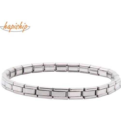 Hapiship 2019 New Fashion Jewelry 5mm Width Thin Stainless Steel Bracelet Bangle For Women/Mens Free Shipping XK001
