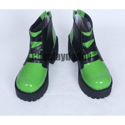 Idolish7 Yamato Nikaido Green Cosplay Shoes Adult Bots S008