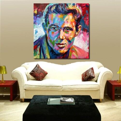 JQHYART James Dean Oil Painting Canvas Art Paintings For Living Room Wall No Frame Decorative Pictures