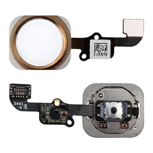 Home button for Iphone 6 - 6 Plus Gold assembled without fingerprint