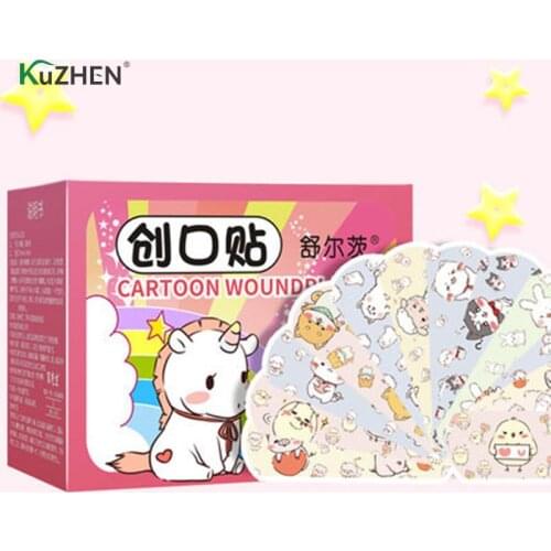120pcs/set Cartoon Band-aid Pattern Adhesive Plaster Bandage Mini Children Breathable Waterproof Bandage Medical Bandages