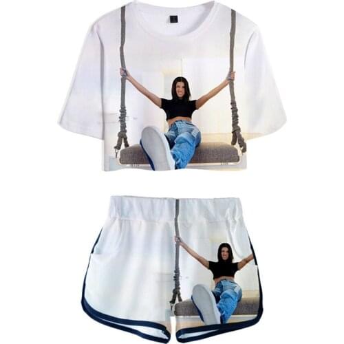 Fashion Design Summer The Hype House 3D Print Shorts+T-shirts Charli Damelio Girls Two Piece Sets Addison Rae Short sleeve suits