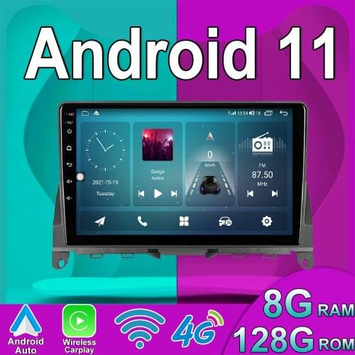 CARPLAY 4G+128G Android 10 9" CAR for Mercedes Benz C Class 3 W204 S204 2006 - 2011 Multimedia Player Navigation GPS