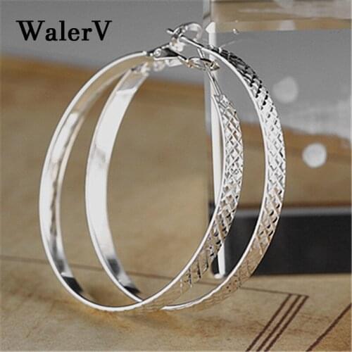 WalerV for Women Set Retro Wind Personality Woman Long Big Earrings Circle Prom Party.jewelry Earrings Gift
