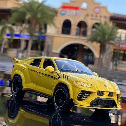 New 1/32 Lamborghini Urus Car Model Simulation Alloy Pull Back Car Boy Metal Sound And Light Toy Car Collection Ornaments Gift