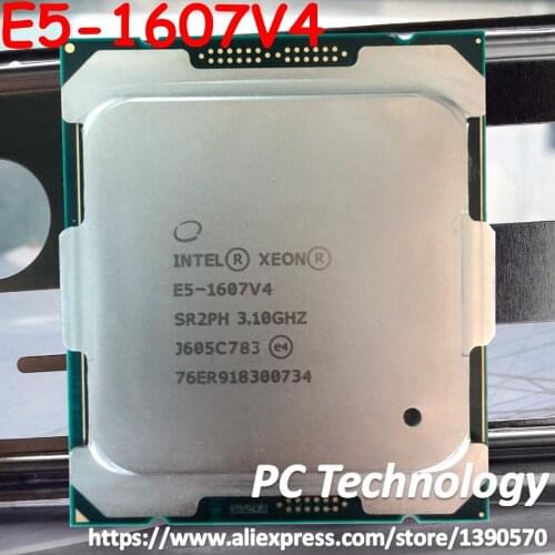 Original Intel Xeon E5-1607V4 OEM Version 3.10GHZ 4-Core 10M E5 1607V4 E5 V4 LGA2011-3 140W free shipping E5-1607 V4