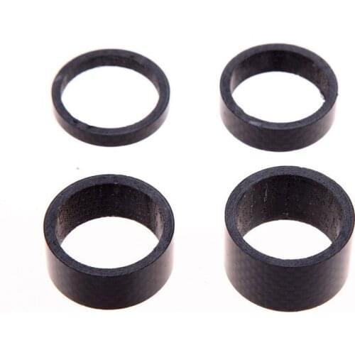 1PCS 5mm/10mm/15mm/20mm Spacers 1-1/8" 28.6mm Road Cycling Bike Bicycle Carbon Fiber Washer Headset Stem Refit