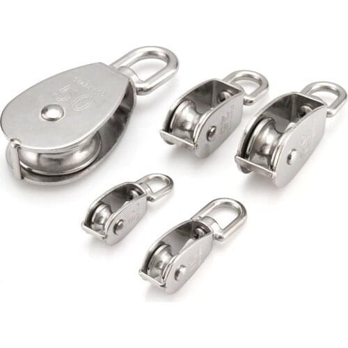 Wheel Swivel Pulley Block Heavy Duty Steel Single Wheel Swivel Lifting Rope Pulley For Wire Rope M15/M20/M25/M32/M50